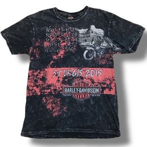 Harley Davidson 2015 Black Hills Sturgis, South Dakota Men’s XL RARE T-Shirt